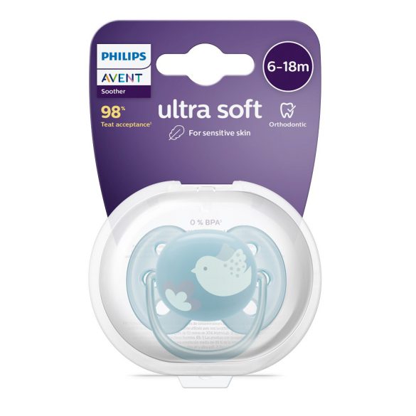 Philips AVENT játszócumi Ultrasoft Premium 6-18hó kék 1db