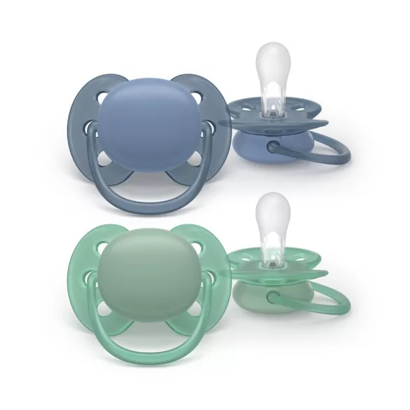 Philips AVENT játszócumi Ultrasoft neutral 0-6hó fiús 2db