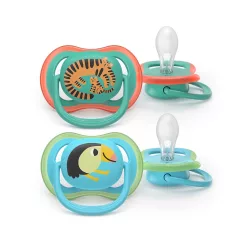   Philips AVENT játszócumi Ultra Air tigris 6-18hó fiús 2db