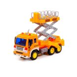 POLESIE műanyag emelőkosaras autó NARANCS