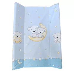 DOMBABY Pelenkázó lap puha vállas P70x50 cm Macis KÉK