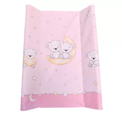 DOMBABY Pelenkázó lap puha vállas P70x50 cm Macis PINK
