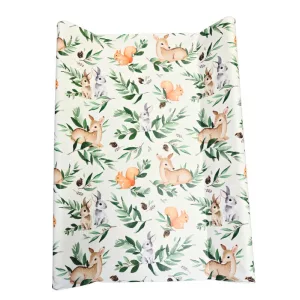 DOMBABY Pelenkázó lap puha vállas P70x50 cm  ŐZIKE ZÖLD