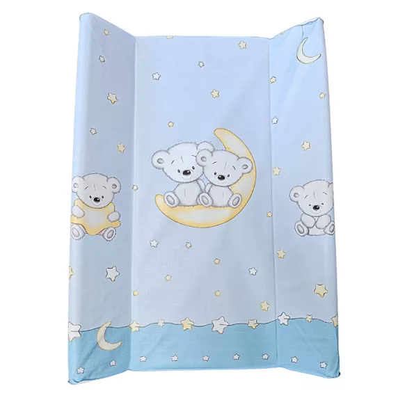 DOMBABY Pelenkázó lap kemény  M70x50 cm Macis KÉK