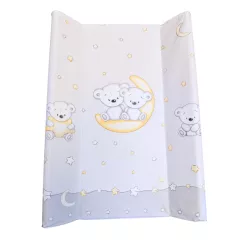 DOMBABY Pelenkázó lap kemény  M70x50 cm Macis SZÜRKE