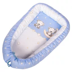 DOMBABY Babafészek  50x75cm MACIS KÉK