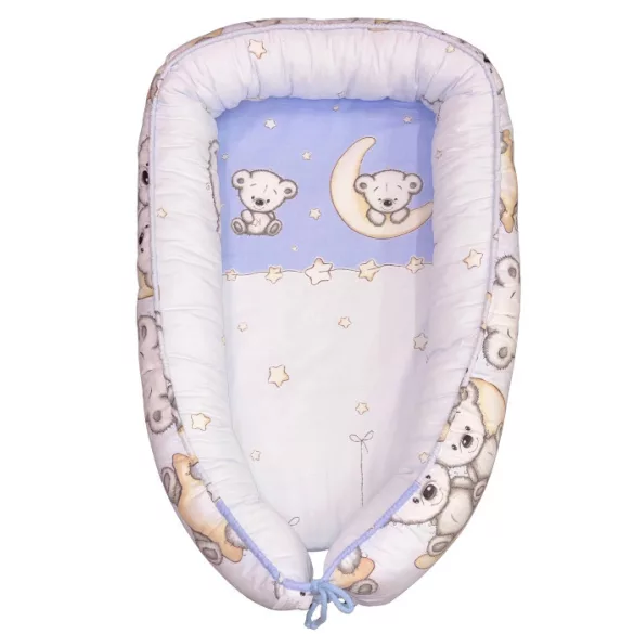 DOMBABY Babafészek  50x75cm MACIS KÉK
