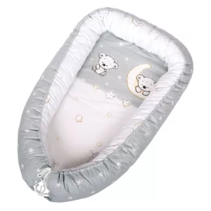 DOMBABY Babafészek 50x75cm  MACIS SZÜRKE