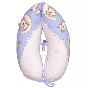 DOMBABY terhességi és szoptatós párna 30x120 cm MACIS KÉK 