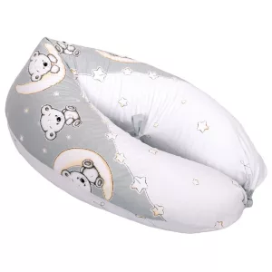 DOMBABY terhességi és szoptatós párna 30x120 cm MACIS SZÜRKE 