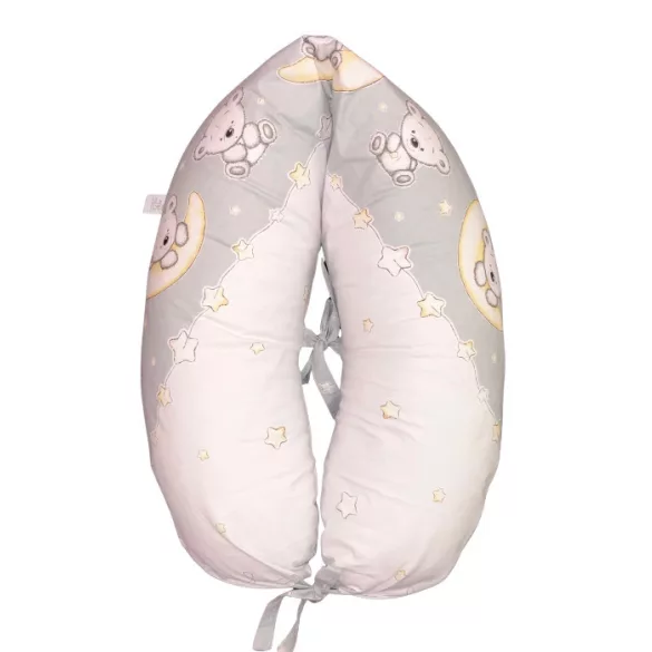DOMBABY terhességi és szoptatós párna 30x120 cm MACIS SZÜRKE 