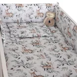 DOMBABY 3 részes ágynemű garnitúra fejvédővel   ŐZIKE ZÖLD