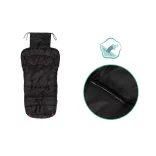 Fillikid bundazsák babakocsiba Eco big 1220-22 fekete pink béléssel