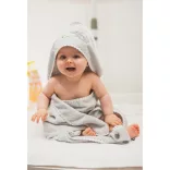 Fillikid kapucnis törölközõ 75x75 elefánt szürke 1032-97