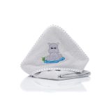 Fillikid kapucnis törölközõ 75x75 víziló szürke 1032-17