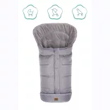 Fillikid bundazsák babakocsiba K2 6570-17 világosszürke