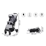 Fill sportbabakocsi - Styler Elite világosszürke melange S750-17