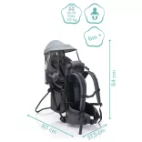 Fillikid háti hordozó Elite szürke HB110-07