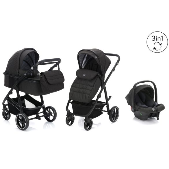 Fill multifunkciós babakocsi Jaguar sötétszürke melange 775-17