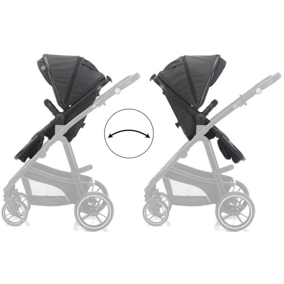 Fill multifunkciós babakocsi Jaguar sötétszürke melange 775-17