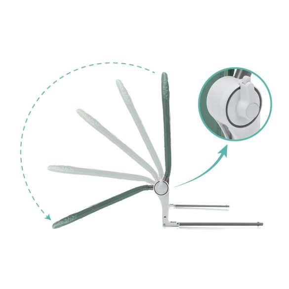 Fillikid leesésgátló - boxspring-ágyra is - Lara 150x60cm menta 289-60-14