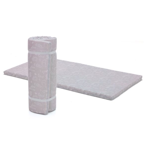 Fillikid utazóágy matrac  - szürke szafari 169-77