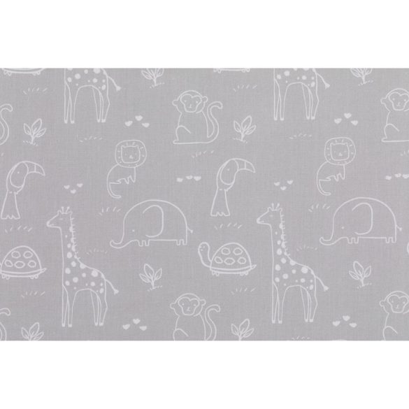 Fillikid utazóágy matrac  - szürke szafari 169-77