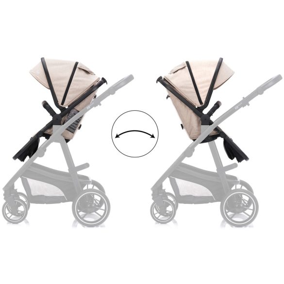 Fill multifunkciós babakocsi Jaguar beige melange 775-09