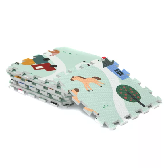 Fillikid szivacspuzzle szõnyeg Farm 93x93cm 9db 3307-01