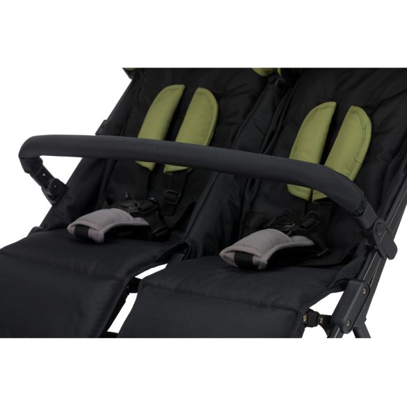 Fill Twin ikerbabakocsi fekete-zöld YD209T