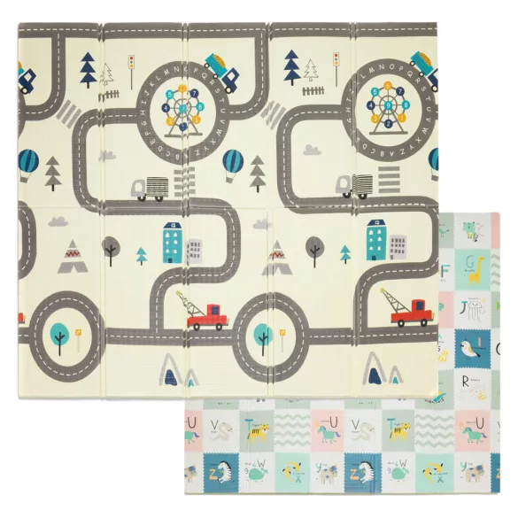 Fillikid játszószõnyeg szivacs Utca 180x200cm dobozban 2212-BOX01