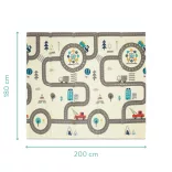 Fillikid játszószõnyeg szivacs Utca 180x200cm dobozban 2212-BOX01