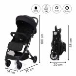 Fill sportbabakocsi Styler fekete AS700-06