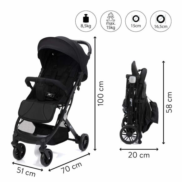 Fill sportbabakocsi Styler fekete AS700-06