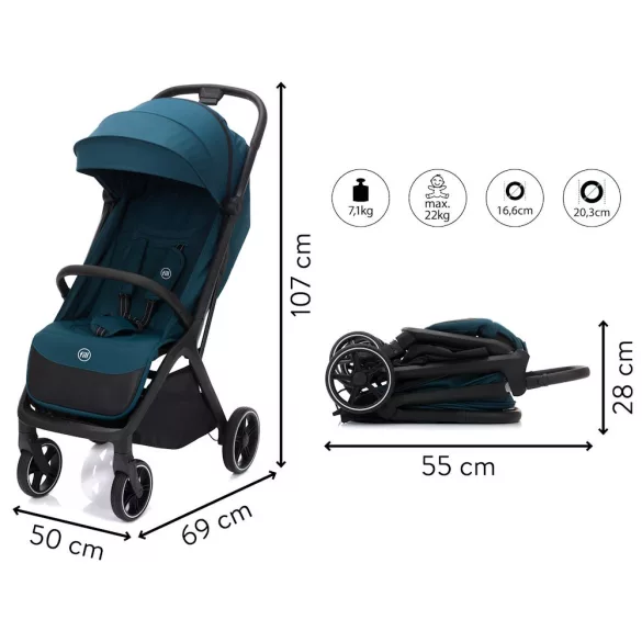 Fillikid sportbabakocsi Cooper türkiz S1-34