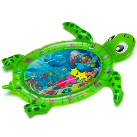 Fillikid játszószõnyeg interaktív Teknõs felfújható és vízzel tölthetõ zöld XG-G02