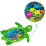 Fillikid játszószõnyeg interaktív Teknõs felfújható és vízzel tölthetõ zöld XG-G02