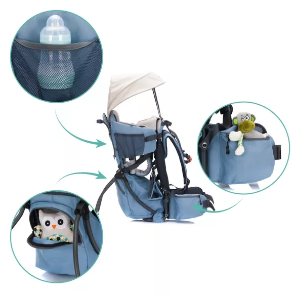 Fillikid háti hordozó - hátizsákkal frost kék 18005