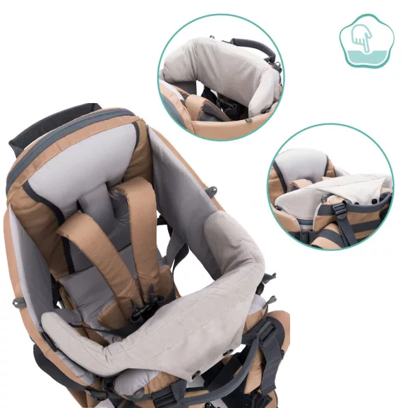 Fillikid háti hordozó - hátizsákkal dessert bézs 18006