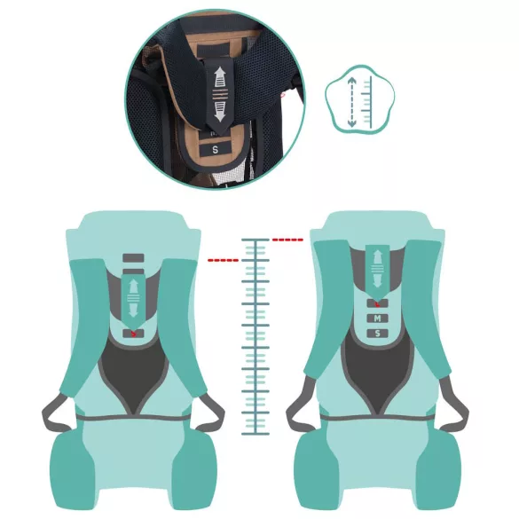 Fillikid háti hordozó - hátizsákkal dessert bézs 18006