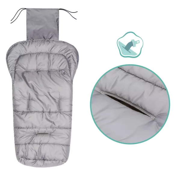 Fillikid bundazsák babakocsiba Eco big 1220-37 ezüst