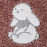 Fillikid kapucnis törölközõ 75x75 nyuszi rózsaszín 1032-52