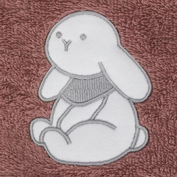 Fillikid kapucnis törölközõ 75x75 nyuszi rózsaszín 1032-52