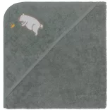 Fillikid kapucnis törölközõ 75x75 maci zöld 1032-54