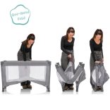 Fillikid utazóágy Milano 120x60cm szürke 4067-17