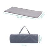 Fillikid utazóágy Milano 120x60cm szürke 4067-17