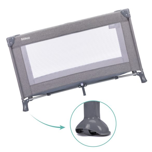 Fillikid utazóágy Milano 120x60cm szürke 4067-17