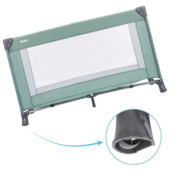 Fillikid utazóágy Valentina 120x60cm zöld 4066-04