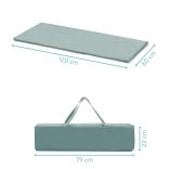 Fillikid utazóágy Valentina 120x60cm zöld 4066-04