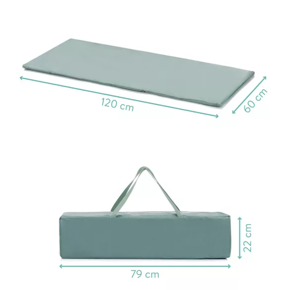 Fillikid utazóágy Valencia 120x60cm zöld 4066-04